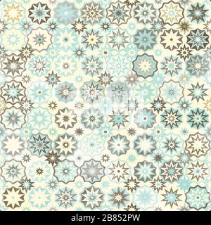 snowflakes vintage seamless pattern Stock Vector