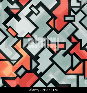 technology seamless pattern Stock Vector