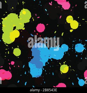 spectrum color seamless blot texture Stock Vector
