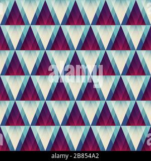 retro triangle seamless pattern Stock Vector