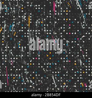 colored grunge seamless pattern Stock Vector