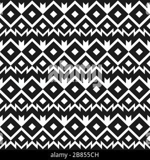 monochrome mexico seamless pattern Stock Vector