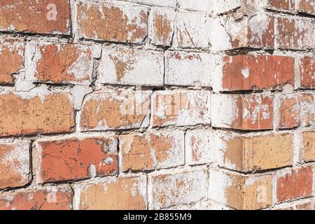 Brick wall and corner texture background Stock Photo