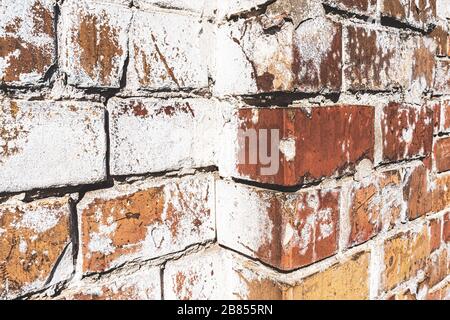 Brick wall and corner texture background Stock Photo