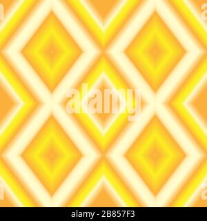 Seamless colorful backdrop. Colorful gradient rhombs texture. White and yellow colors. Stock Vector