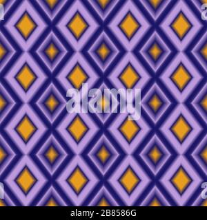 Seamless colorful backdrop. Colorful gradient rhombs texture. Blue and yellow colors Stock Vector