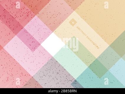 Abstract geometric pattern pastel color background and dot texture. Vector illustration Stock Vector