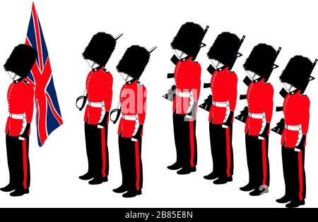 Royal Guard Soldier Stock Vector