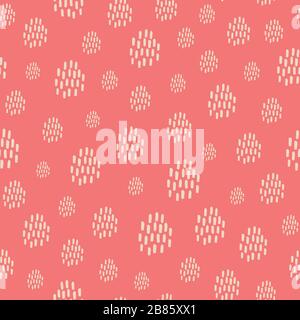 Abstract line pattern background design in pink and cream. Stock Vector