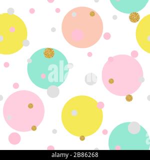 Colorful seamless pattern background with dots. Vector Illustration Stock Vector