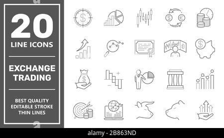 Online trading flat illustration concept. Modern flat design concepts for web banners, advertising, web sites, printed materials, infographics Stock Vector