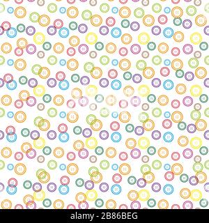 Seamless background with colorful buttons. EPS 10 vector illustration. Stock Vector