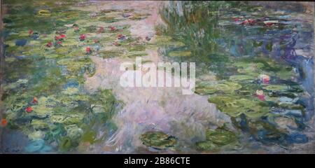 Water Lilies (circa 1918) Painting by Claude Monet - Very high resolution and quality image Stock Photo