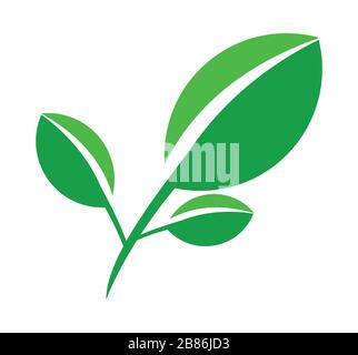 Logos of green leaf ecology nature element vector icon Stock Vector