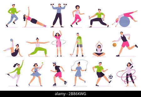 Volleyball Player In Different Action Poses Set Male Athlete Jumping With  Ball Cartoon Vector Illustration Stock Illustration - Download Image Now -  iStock