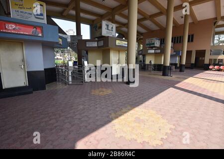 Ticket counters of the Gate Complex, Science City, Kolkata. India. Stock Photo