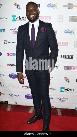 May 07, 2017 - London, England, UK - Screen Nation Film & Television Awards 2017, Park Plaza Riverbank - Red Carpet Arrivals Photo Shows: Abrantee Stock Photo