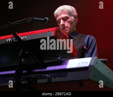 Former Styx band member Dennis DeYoung performs at the Seminole Hard Rock Live Arena in Hollywood, Florida. Stock Photo