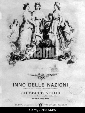 hymn of nations poster, giuseppe Verdi