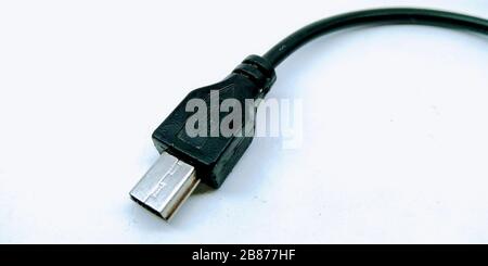 A picture of usb cable Selective focus Stock Photo