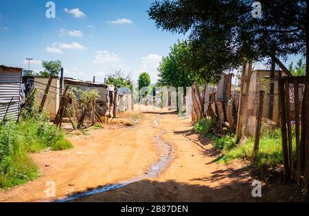 The Johannesburg township of Soweto Stock Photo