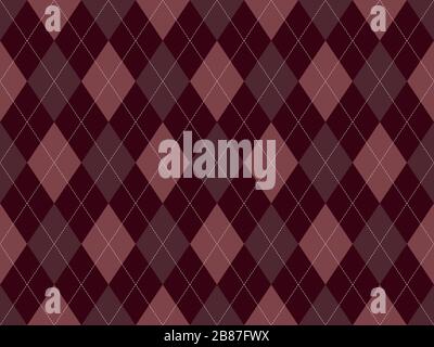 Argyle pattern seamless. Fabric texture background. Classic argill vector ornament. Stock Vector