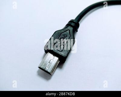 A picture of usb cable Selective focus Stock Photo