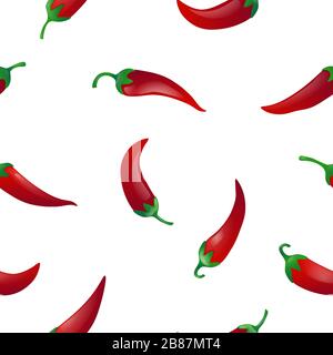 Pepper seamless pattern Stock Vector