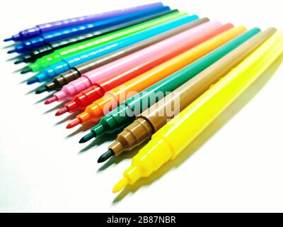 A picture of sketch colours Stock Photo