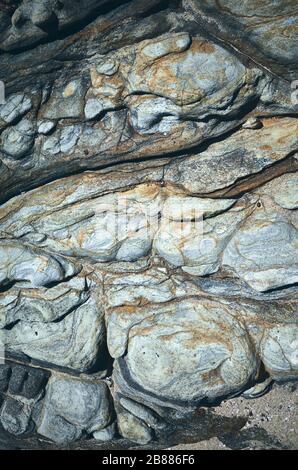 Close up picture of rocks, color toned abstract natural background. Stock Photo