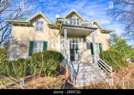 Alta Vista, the headquarters of Confederate General Thomas J. "Stonewall" Jackson in Winchester, Virginia. Stock Photo