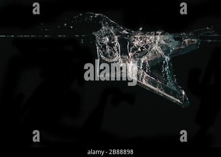 Leatherman Multitool Dropped in Water Stock Photo
