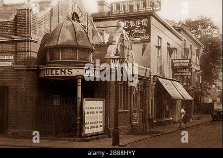 Deal,Kent,Queen's Cinema,vintage, 1920's Stock Photo