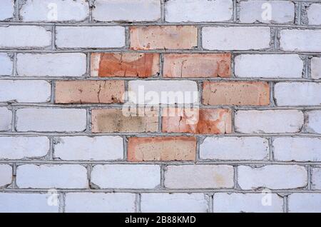 Brick wall background. Silicate brick. Brick pattern. Texture. Stock Photo