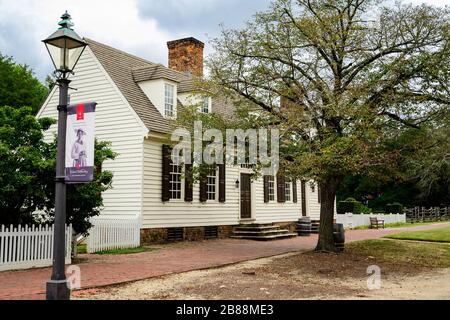 John Blair House on Duke of Gloucester Street. Stock Photo