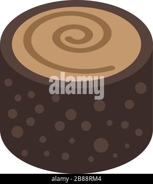 Arab sweet cookies icon, isometric style Stock Vector