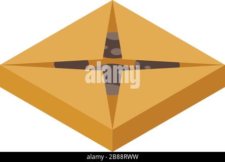 Turkish sweet bakery icon, isometric style Stock Vector