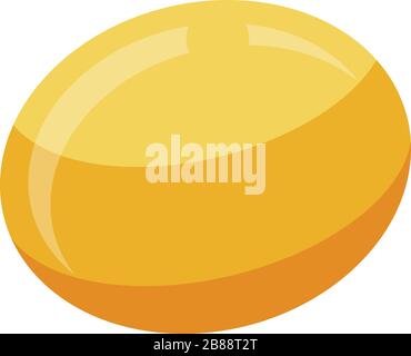 Turkish persimmon icon, isometric style Stock Vector