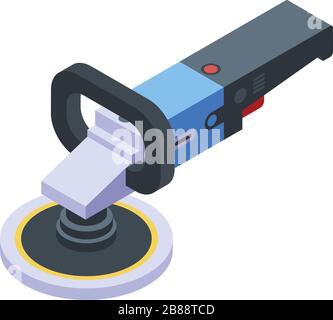 Polish machine icon, isometric style Stock Vector