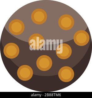 Turkish sweet cake icon, isometric style Stock Vector