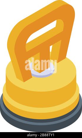 Tiler tool icon, isometric style Stock Vector