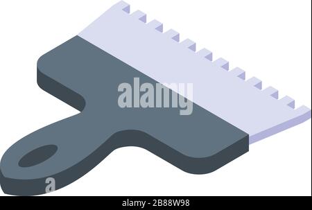 Spatula construction icon, isometric style Stock Vector