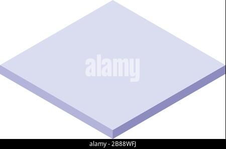 Laying tile icon, isometric style Stock Vector