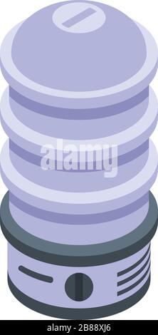 Professional steamer icon, isometric style Stock Vector