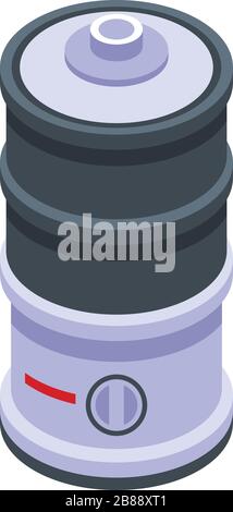 Cooker steamer icon, isometric style Stock Vector
