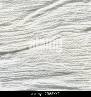 White linen canvas. Natural linen white background Stock Photo