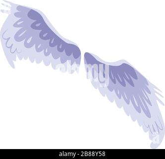 Eagle wings icon, isometric style Stock Vector