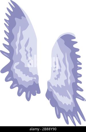 Freedom wings icon, isometric style Stock Vector
