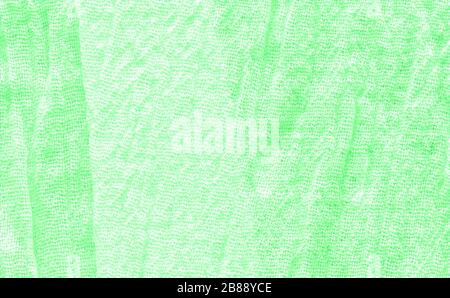 Green fabric surface for background. Closeup green fabric surface. Natural green linen texture Stock Photo