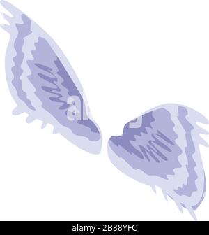 Heraldic wings icon, isometric style Stock Vector